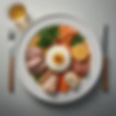 Balanced Meals for Disease Prevention A visually appealing plate showcasing a balanced meal