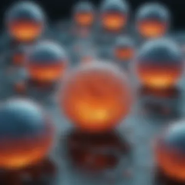 Unveiling Discoveries: HeLa Cells in Research Abstract visualization of HeLa cell impact in research