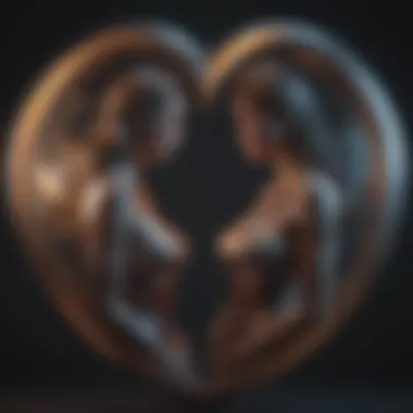 Artistic Interpretation of Love's Mastery Abstract depiction of love's mastery in an artistic form
