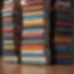 A stack of motivational books with vibrant covers