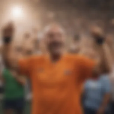 Moments of Triumph and Joy Agassi celebrating a victory