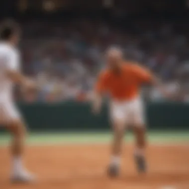 The Turning Point in Agassi's Career Andre Agassi during a pivotal match