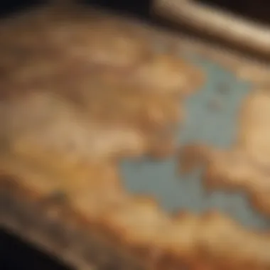 Cartographic Masterpiece: Tracing the Vast Reaches of the Ancient World Antique Map of the World