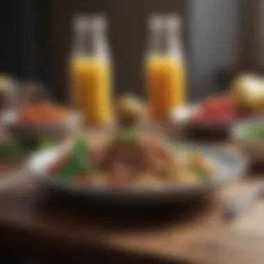 Nurturing a Healthier Lifestyle for Greater Fulfillment A balanced meal showcasing healthy lifestyle choices.