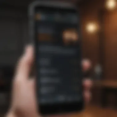 Seamless Audiobook Interface A close-up of an audiobook interface on a smartphone