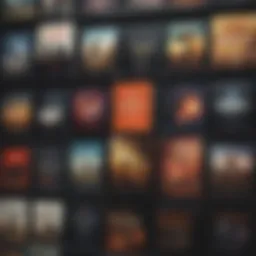 An array of captivating audiobook covers showcasing a variety of genres.