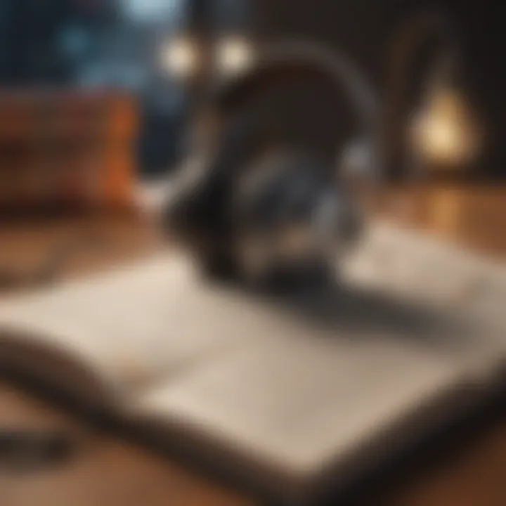 A mind map illustrating the benefits of audiobook consumption.