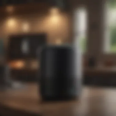 Smart speaker with voice command feature