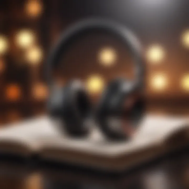 Abstract Headphones and Book Design