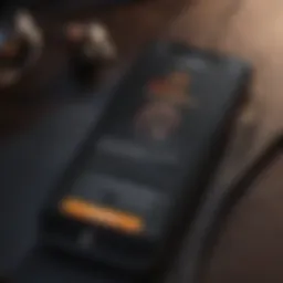 Audible app interface on iPhone screen