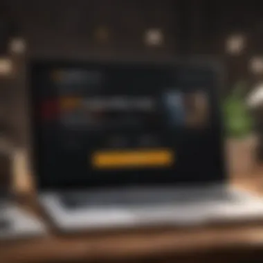 Tailored Subscription Plans Audible subscription options on laptop screen