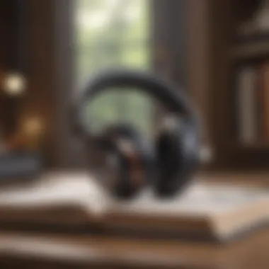 Experience of Listening to Audiobooks A person enjoying an audiobook with headphones