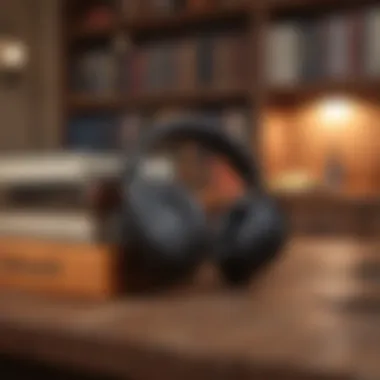 Immersive Audiobook Experience Audiobook library on digital device