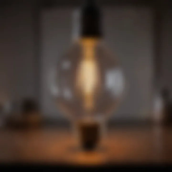 A glowing light bulb signifying new ideas and insights