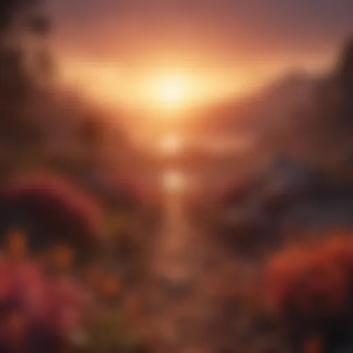 A vibrant sunrise symbolizing new beginnings and awakening potential.