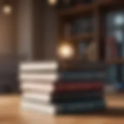 A stack of influential communication books