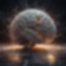 A brain with interconnected nodes representing memory pathways
