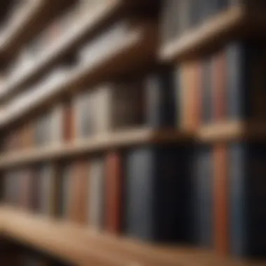 Diverse Leadership Literature A bookshelf filled with renowned leadership books, showcasing diversity in thought