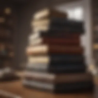 Literature for Personal and Professional Growth Books stacked for personal growth