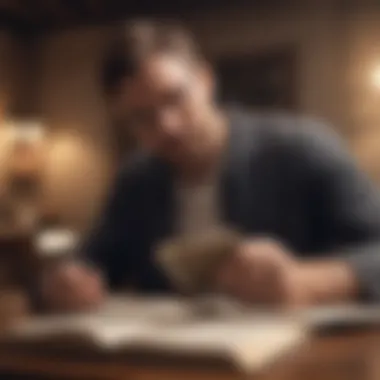 Entrepreneur Engaged in Reading Entrepreneur reading a significant book