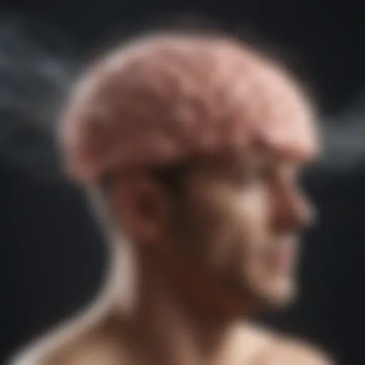 Illustration depicting brain waves of positivity