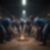 Illustration showcasing the essence of humility in teamwork