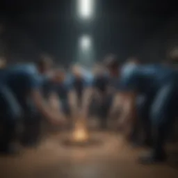 Illustration showcasing the essence of humility in teamwork