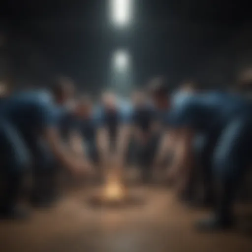 Illustration showcasing the essence of humility in teamwork