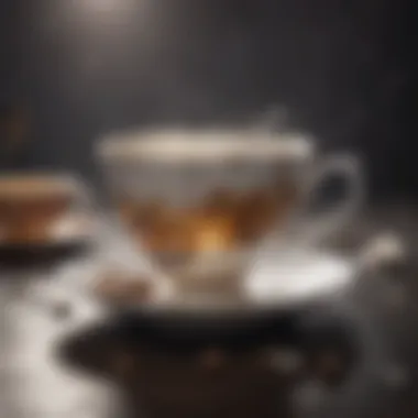 Broken teacup symbolizing shattered emotions