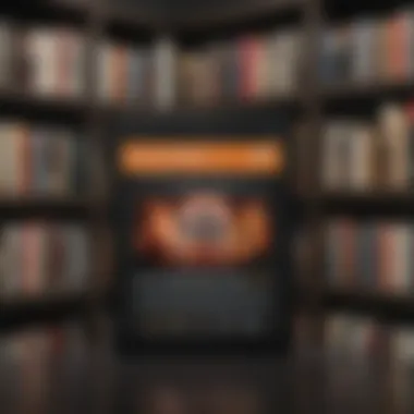 Exploring Audiobook Titles on Audible Illustration of browsing and selecting audiobooks on Audible