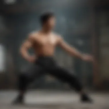 Strength and Agility Bruce Lee engaging in physical training