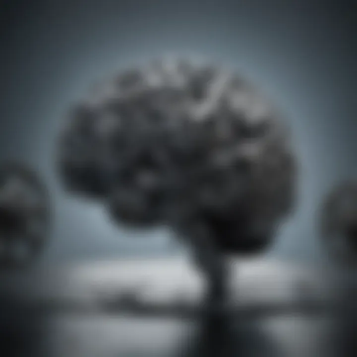 Abstract representation of a brain with gears turning, symbolizing business acumen