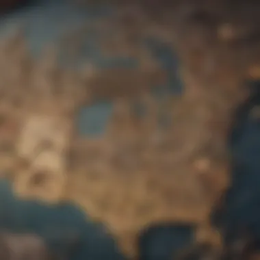 A visual map illustrating the connection between various historical events