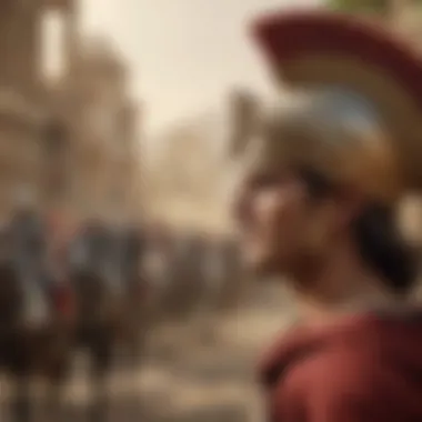 Cultural Resonance Through Time An illustration of the cultural impact of Alexander the Great across various civilizations.