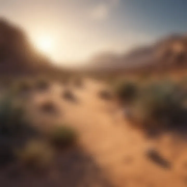Illustration of the desert landscape