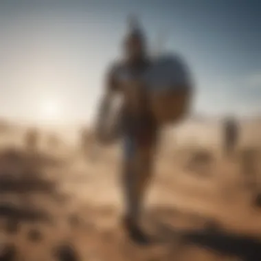 The Battlefield Metaphor Artistic depiction of the battlefield as a metaphor for internal conflict