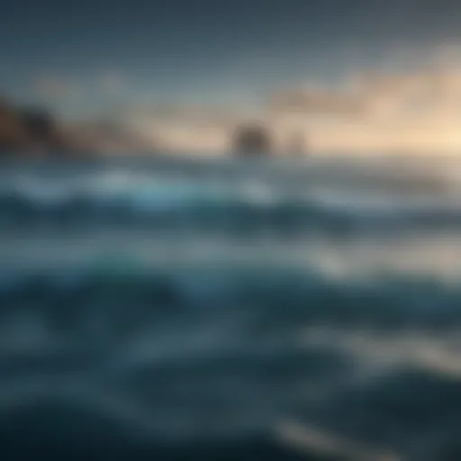 Visual representation of blue ocean strategy concepts