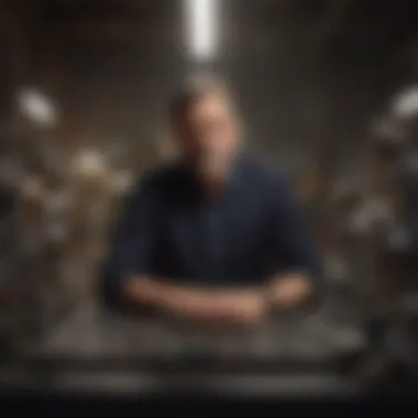 An inspiring leader guiding a diverse team