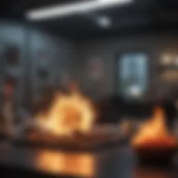 A vibrant brainstorming session in a creative workspace