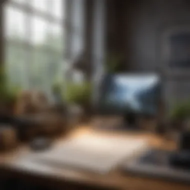 Creating a Productive Environment A calming workspace designed for focus and productivity.