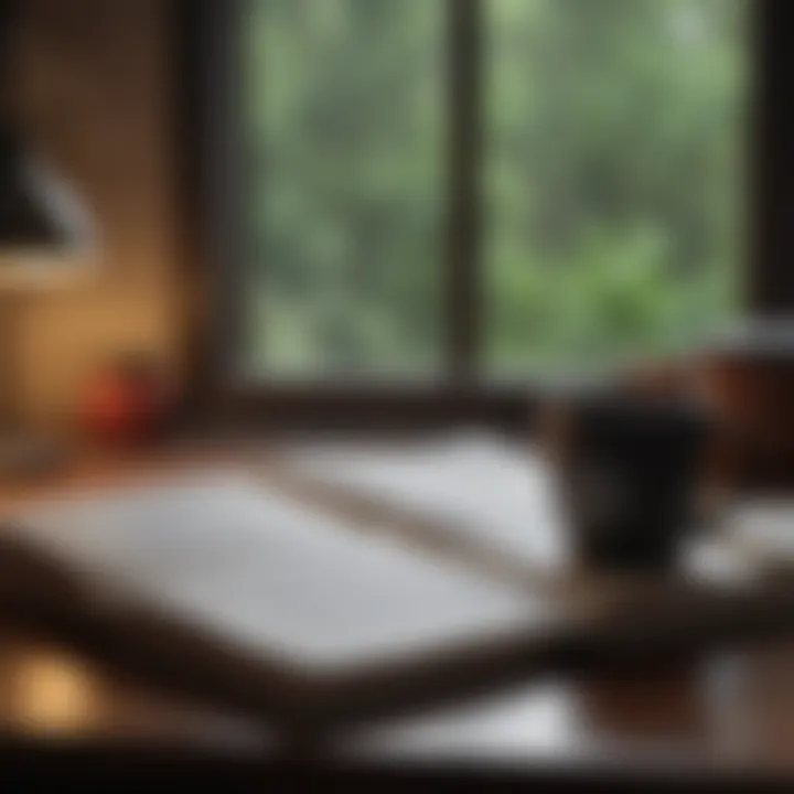 Individual journaling insights in a cozy setting