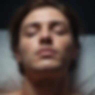 Abstract Deep Sleep Visualization Abstract representation of a person in deep sleep