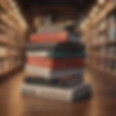 Savings Library Stack of Discounted Audiobooks
