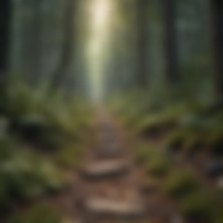 A path through a forest symbolizing personal growth