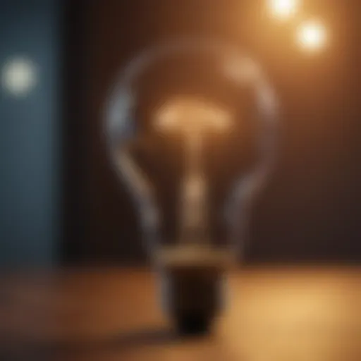 Illuminating Lightbulb symbolizing investment ideas