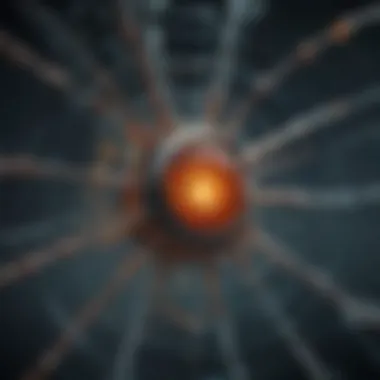 The Fusion of Physics and Biology Illustration depicting the intricate web of physics and biology