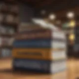 A stack of influential finance books
