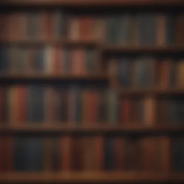 Classic Self-Improvement Literature A bookshelf filled with classic self-improvement books