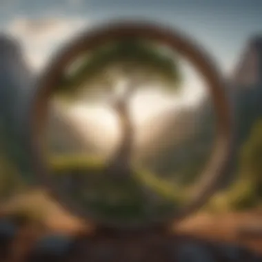 Symbol of Personal Growth and Enlightenment A serene landscape symbolizing personal growth and enlightenment