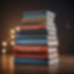 A stack of influential leadership books